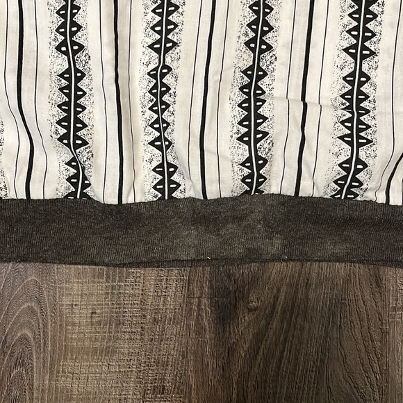 High Style Made in USA Shirt Black and White Geometric Design‎ Vintage - Picture 6 of 6